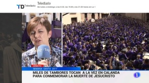 Informativos RTVE 1 Viernes Santo 2017 - Semana Santa Calanda